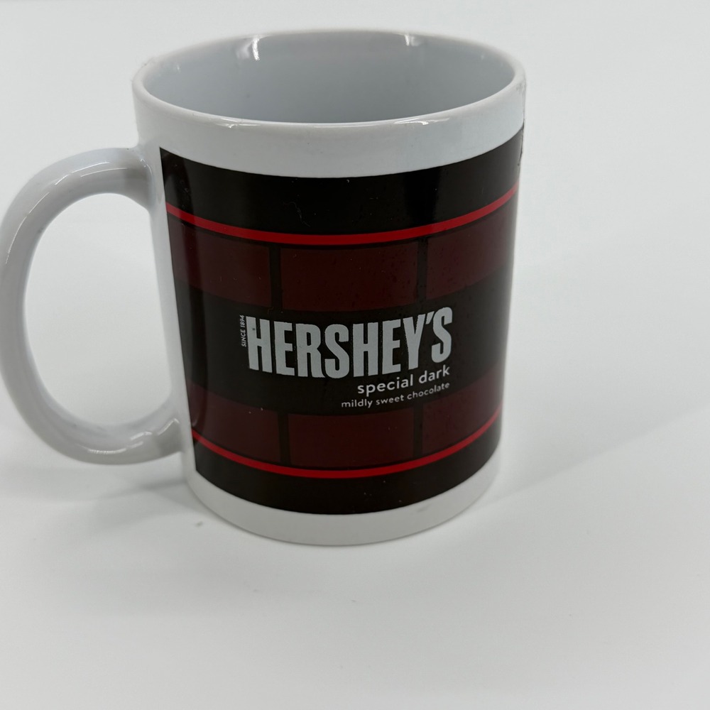 Hershey's Coffee Mug Special Dark Mildly Sweet Chocolate Standard‎ White Brown